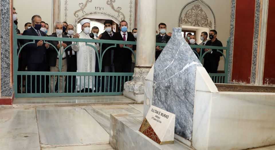 Sultan 2. Murad Han Bursada dualarla anıldı