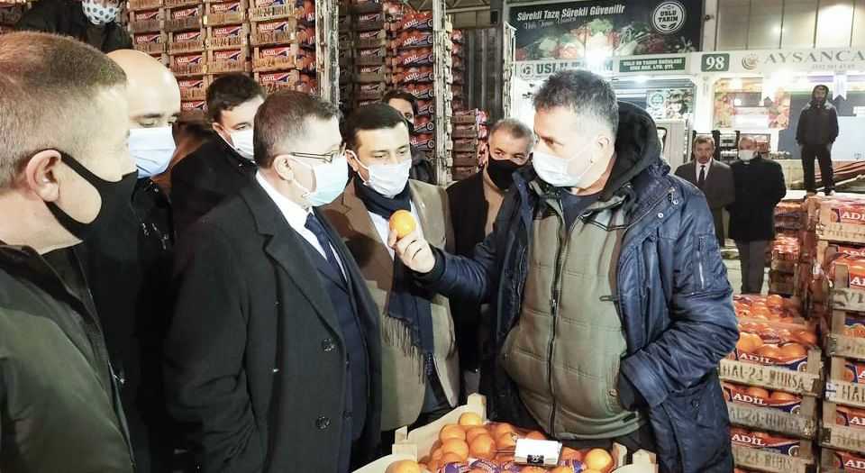 İYİ Partili Türkkan Bursada esnaf ziyaret
