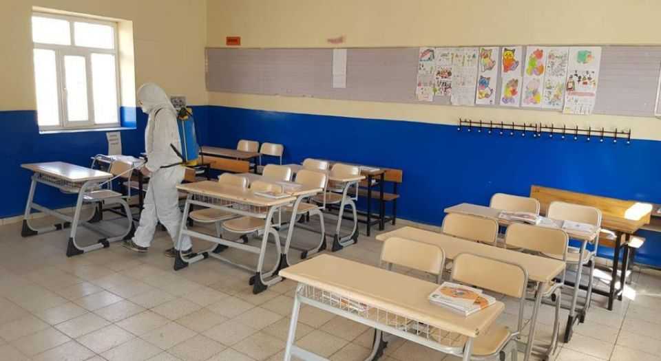 Mardinin kırsalındaki okullar dezenfekte edildi