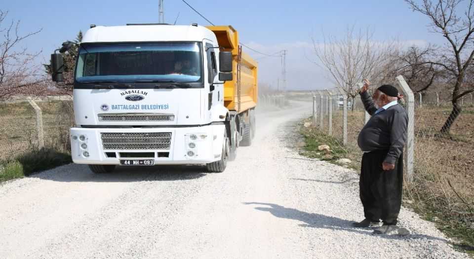 Malatya Battalgazinin kırsalı asfaltlanıyor