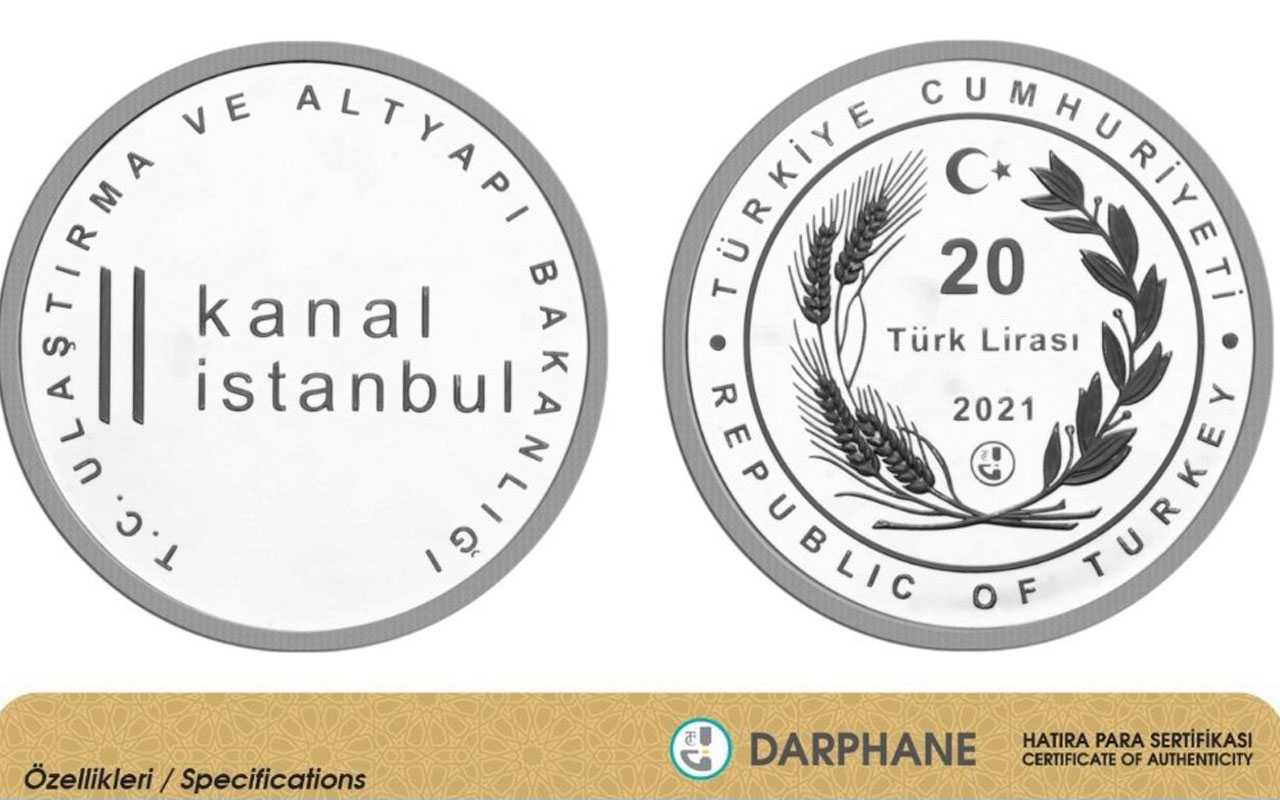 Darphane’den Kanal İstanbul için hatıra para
