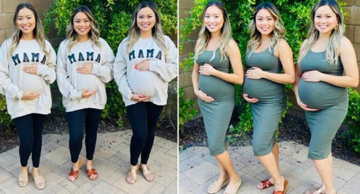 Üçüzlerin üçü de hamile