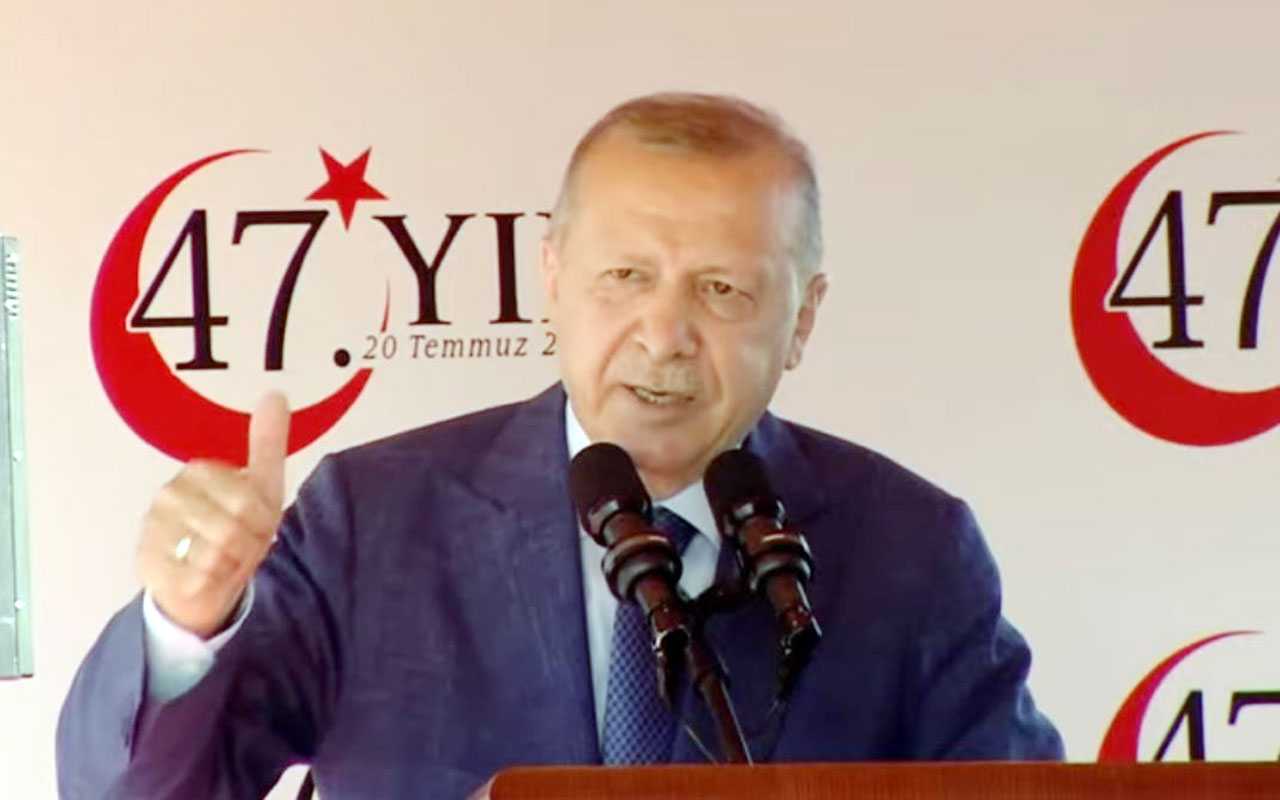 Cumhurbaşkanı Erdoğan Kıbrıs Barış Harekatının 47. yılında konuşuyor (CANLI)