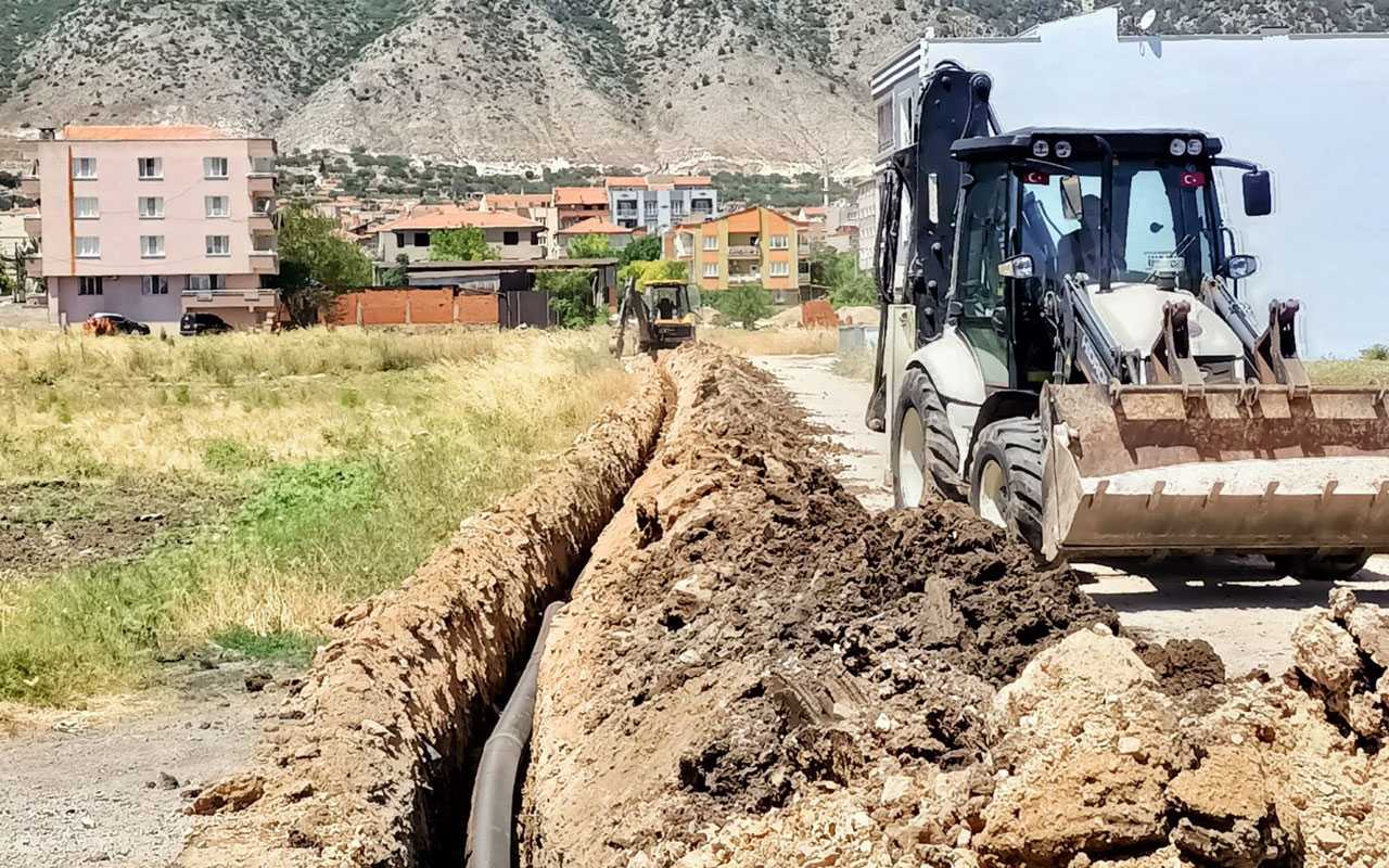 Manisa Kırkağaç’ta kanalizasyon hattı yenilendi