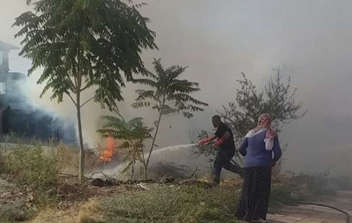 Manisa Büyükşehir ve MASKİ’den yangına müdahale