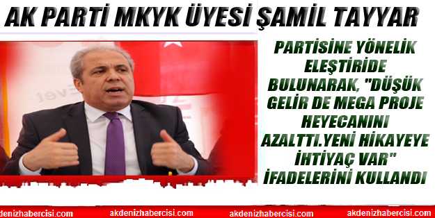AK Parti MKYK üyesi Şamil Tayyar