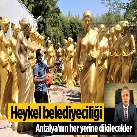 Antalya’da 59 Venüs heykeli dikime hazırlandı