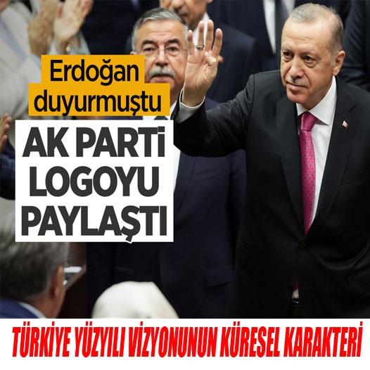 Cumhurbaşkanı Erdoğan duyurmuştu! AK parti paylaştı! Türkiye Yüzyılı logosu ortaya çıktı