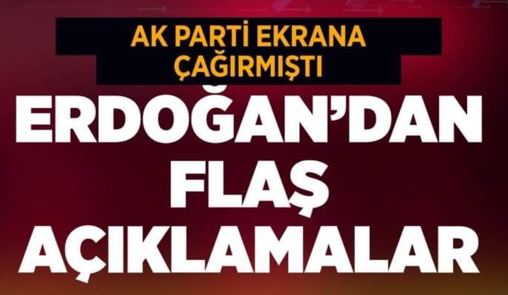AK Parti ekrana çağırmıştı! Cumhurbaşkanı Erdoğan