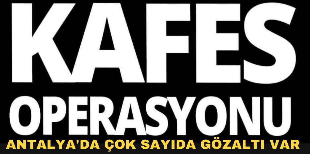 Antalya’da Hüseyin Şamil Şahin Organize Suç Örgütü çökertildi