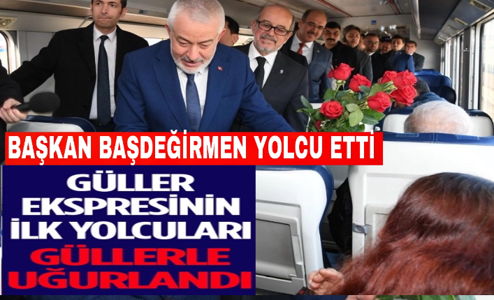 Güller Ekspresi İlk Seferine Uğurlandı