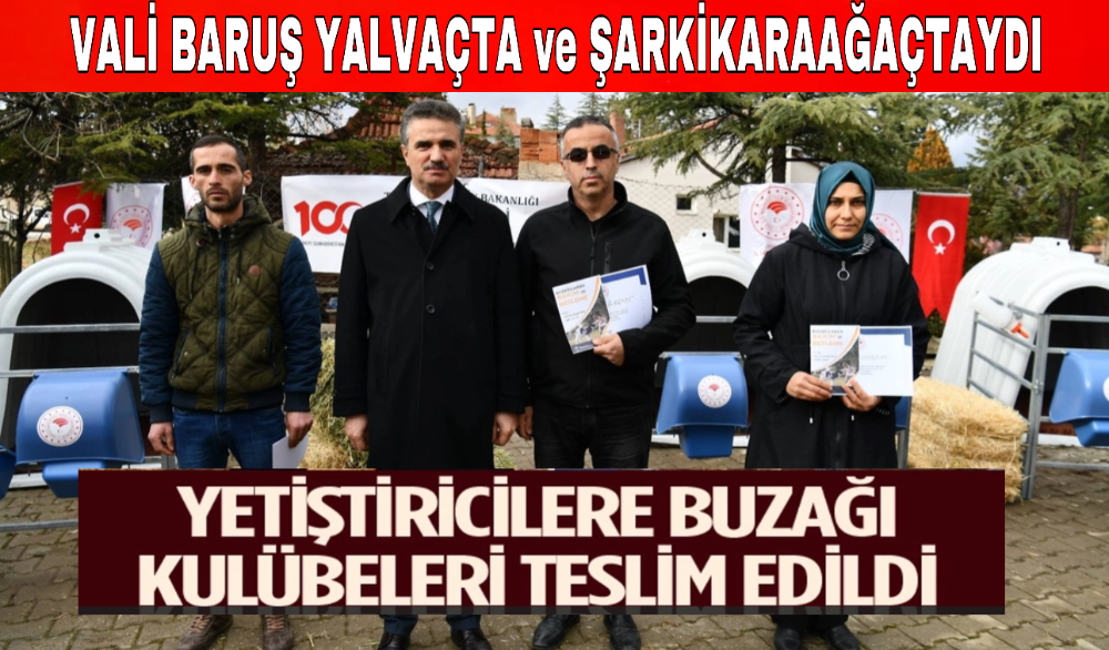 Isparta’da 100 yetiştiriciye 178 adet buzağı kulübesi dağıtıldı