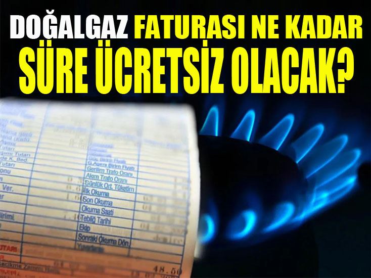 Doğalgaz faturası ne kadar süre ücretsiz olacak? İşte detaylar