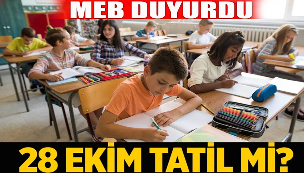 MEB duyurdu 28 Ekim