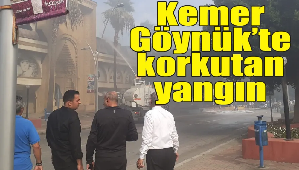 Kemer Göynük’te korkutan yangın