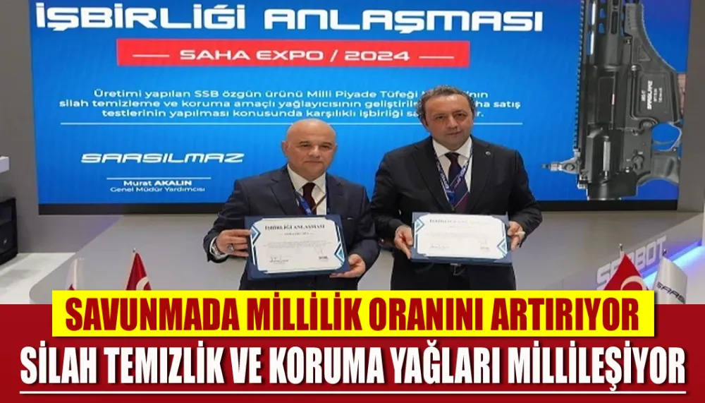 Savunmada millilik oranını artırıyor... Silah temizlik ve koruma yağları millileşiyor