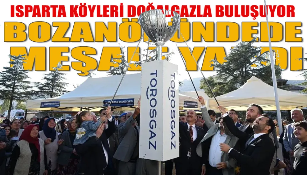 Bozanönü doğalgaz kullanımına başladı