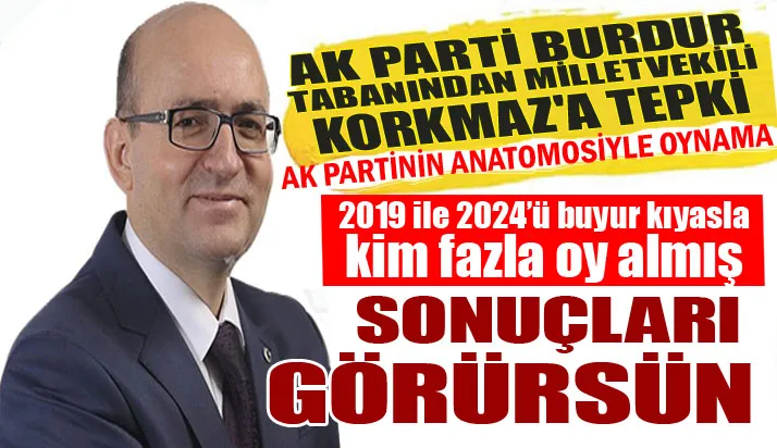 AK PARTİ BURDUR TABANINDAN MİLLETVEKİLİ KORKMAZ