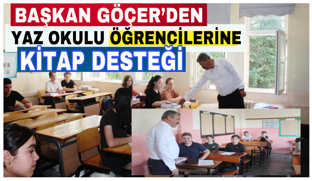 GÖÇER’DEN YAZ OKULU ÖĞRENCİLERİNE KİTAP DESTEĞİ