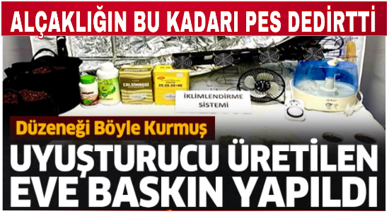 Isparta’da uyuşturucu üreten eve baskın