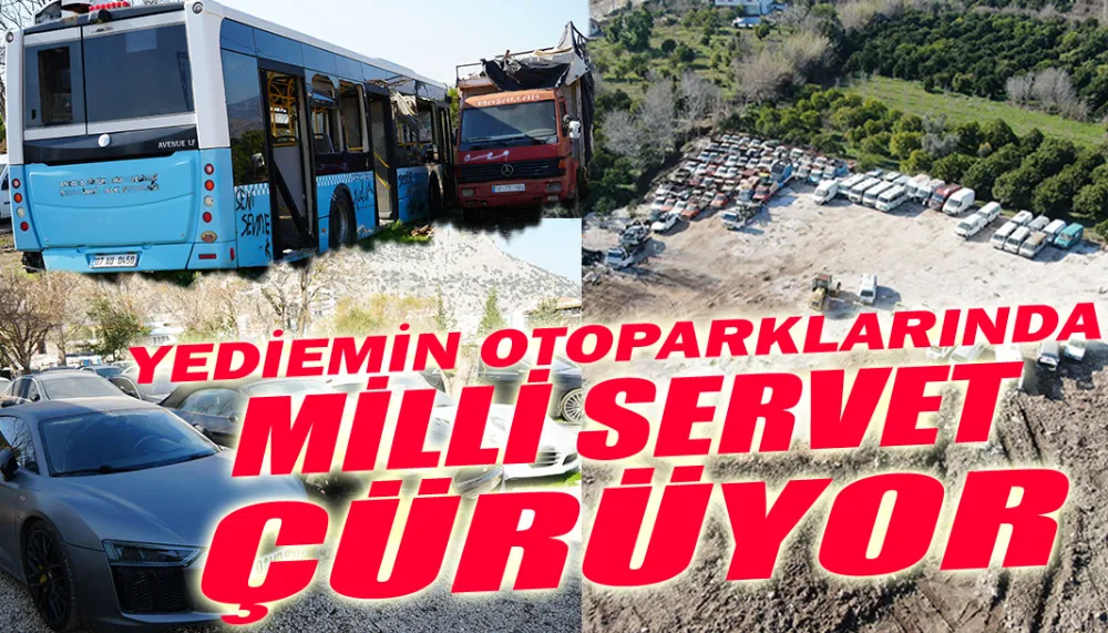 Yediemin otoparklarında milli servet çürüyor