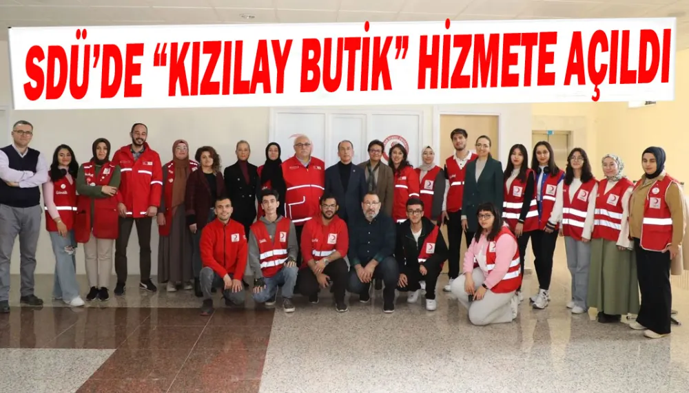 SDÜ’de “Kızılay Butik” hizmete açıldı