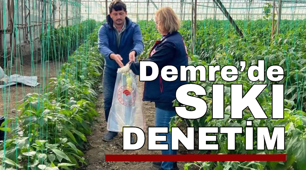 Demre’de sıkı denetim