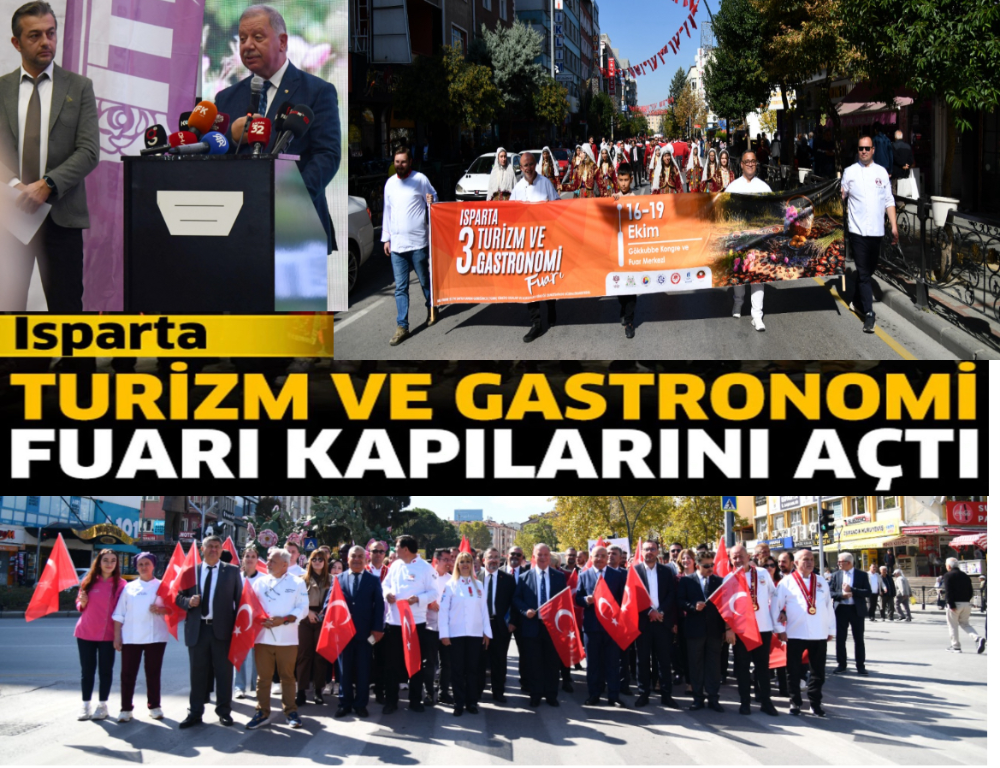 Isparta Turizm ve gastronomi fuarı üçüncü kez kapılarını açtı