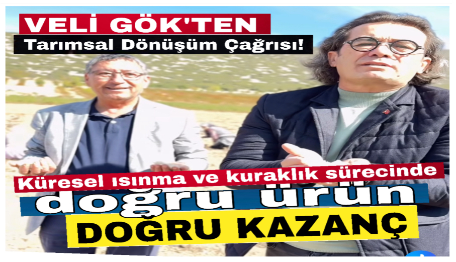 Veli Gök’ten İklim değişikliğine karşı akıllı tarım hamlesi