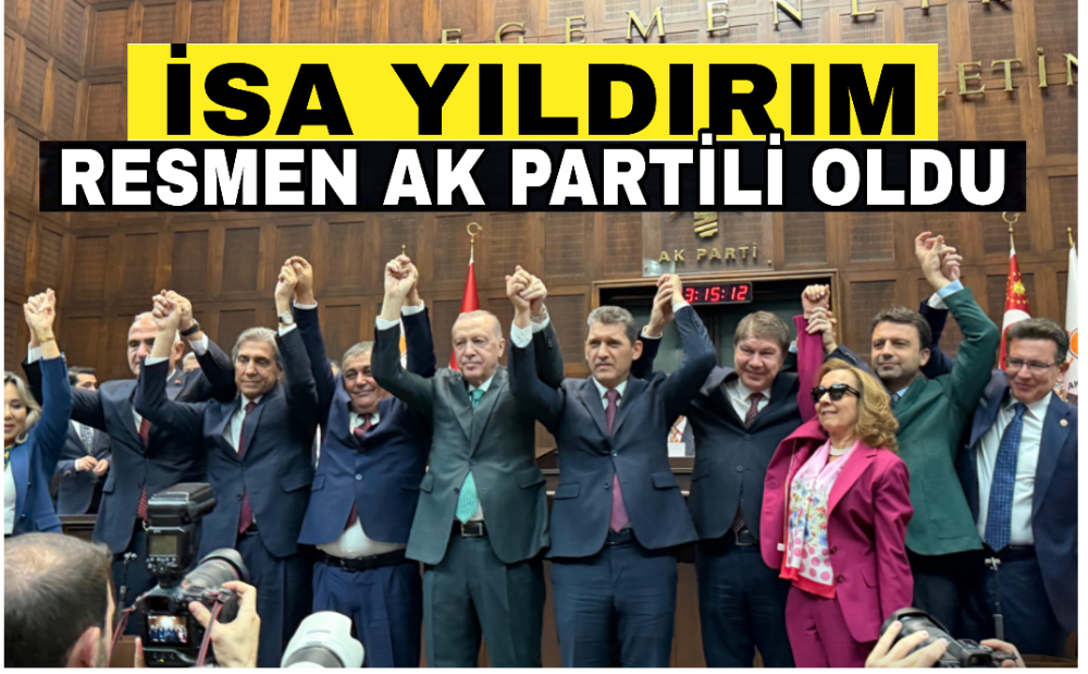 Erdoğan, İsa Yıldırım’a AK Parti rozetini taktı