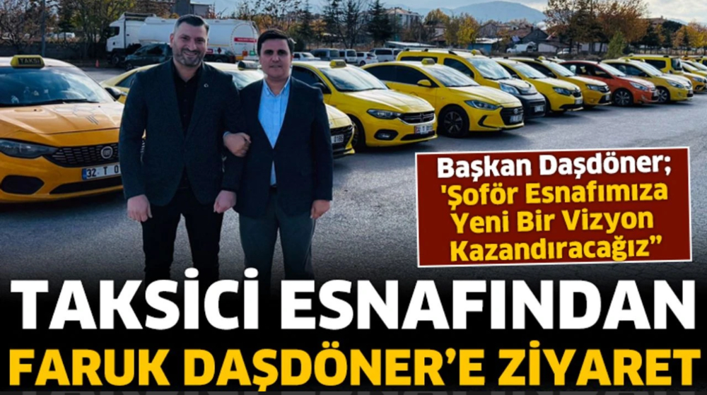Taksici esnafından Faruk Daşdöner