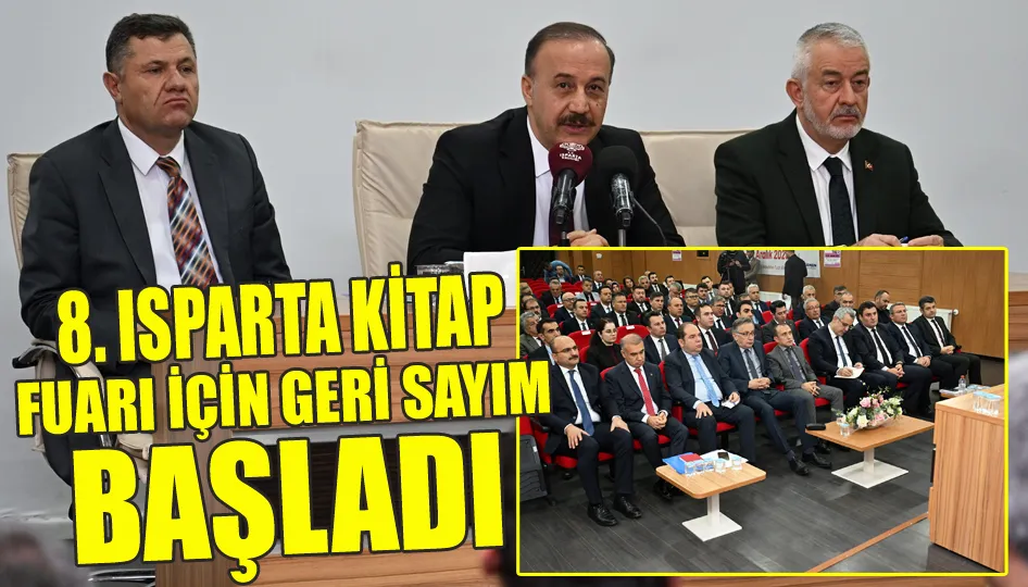 8. Isparta Kitap Fuarı için geri sayım başladı