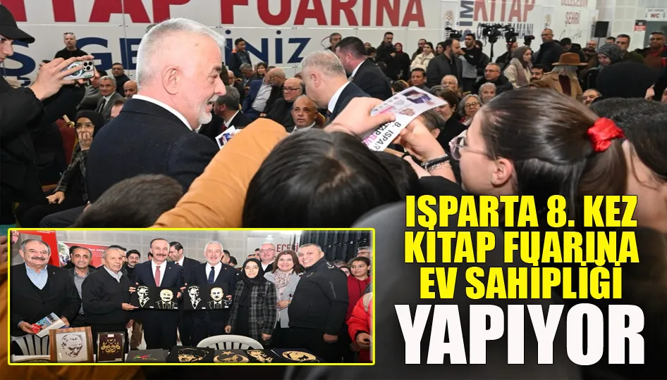 Isparta 8. kez kitap fuarına ev sahipliği yapıyor