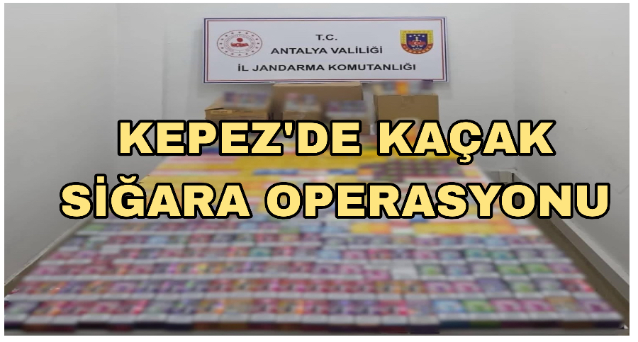 Kepez’de kaçak sigara operasyonu