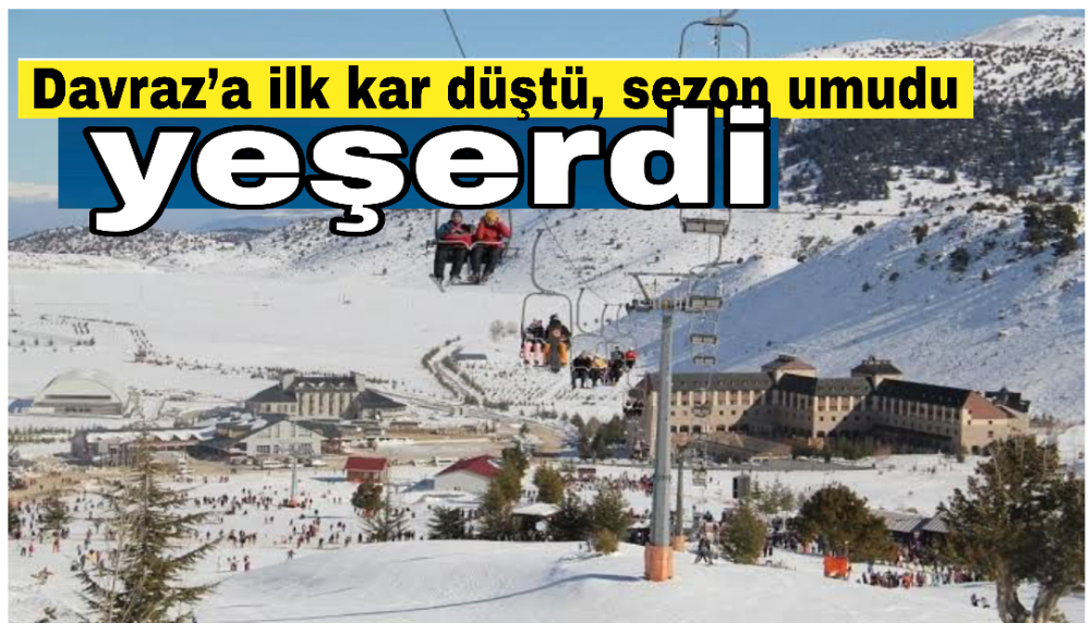 Davraz’a ilk kar düştü, sezon umudu yeşerdi