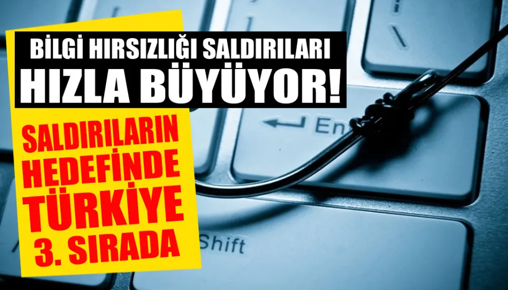 Bilgi hırsızlığı saldırıları hızla büyüyor! Saldırıların hedefinde Türkiye 3. sırada