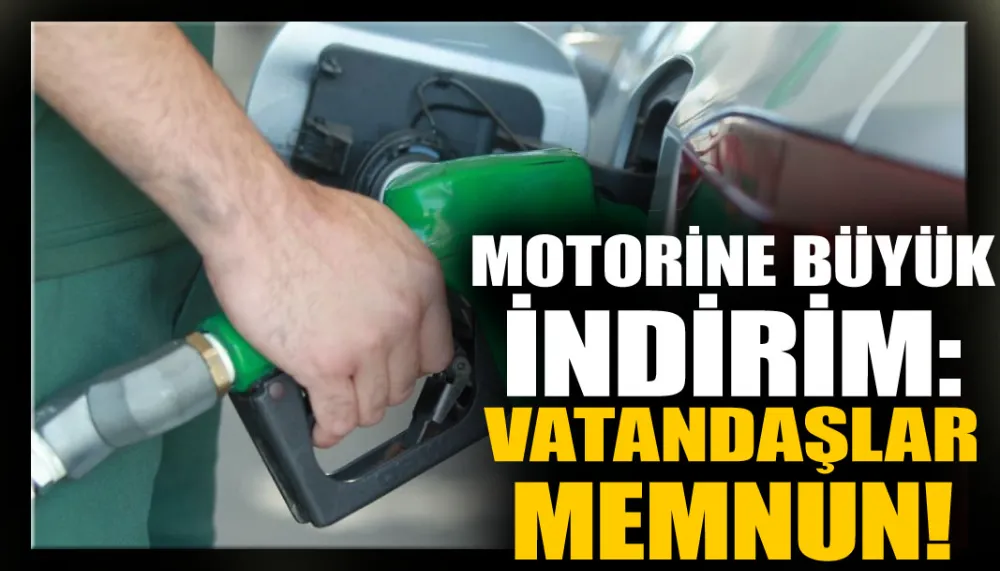 Motorine Büyük İndirim: Vatandaşlar Memnun!