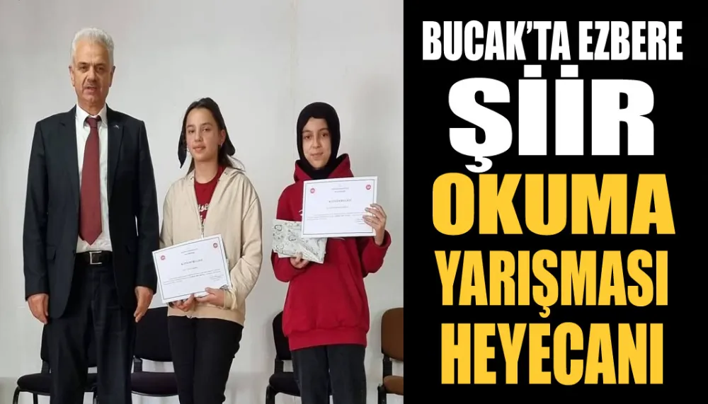 Bucak’ta ezbere şiir okuma yarışması heyecanı