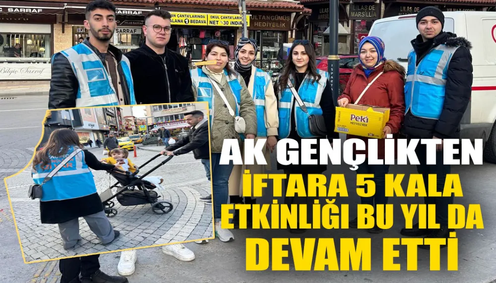 Ak gençlikten iftara 5 kala etkinliği bu yıl da devam etti