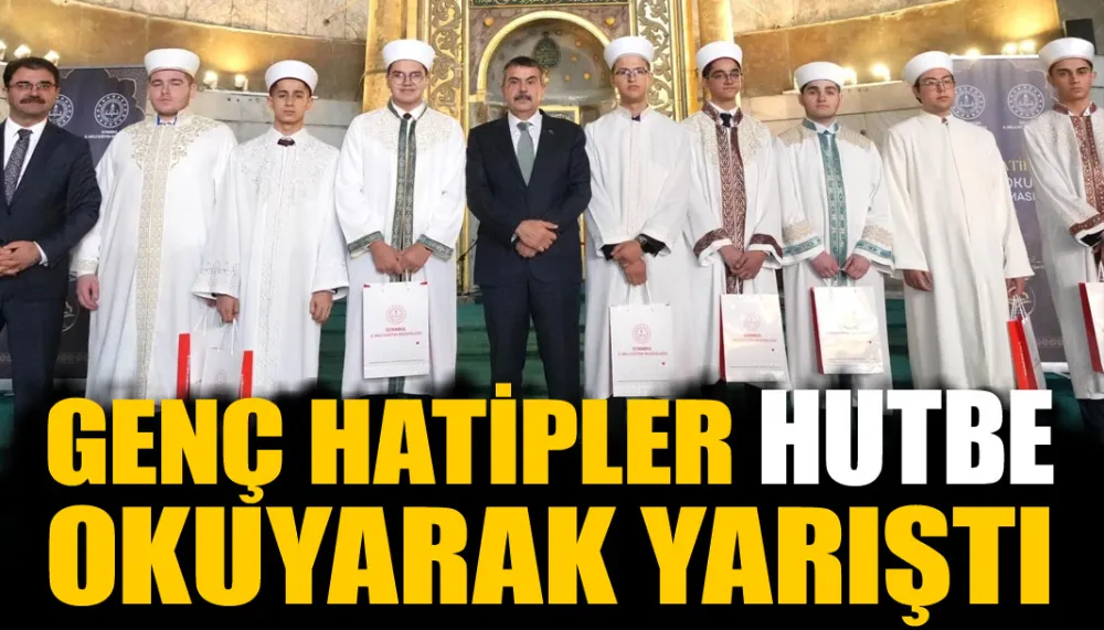 Genç hatipler hutbe okuyarak yarıştı
