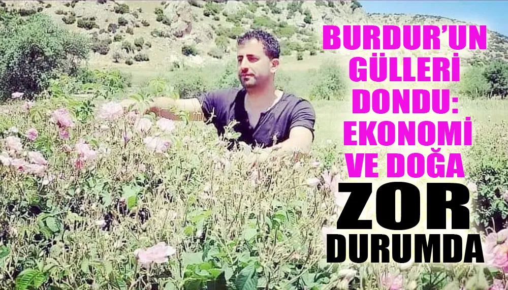Burdur’un gülleri dondu, ekonomi ve doğa zor durumda