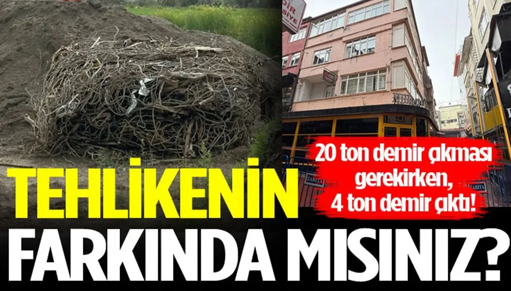 Yıkılan Binadan Beklenenin Çok Altında Demir Çıktı