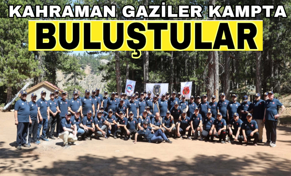 Kahraman gaziler Konya Büyükşehir’in kampında buluştu