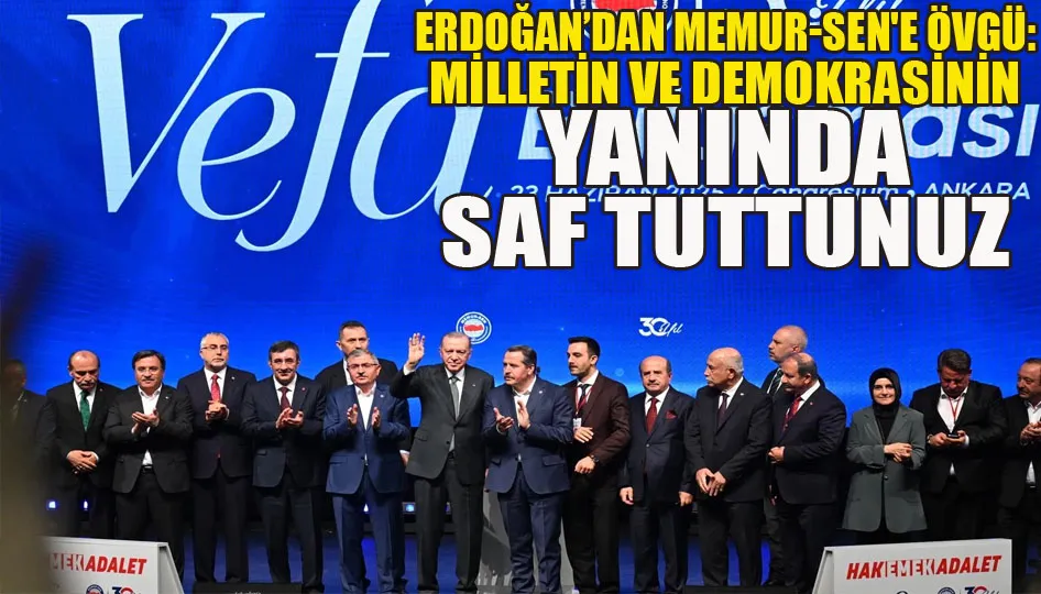 Erdoğan’dan Memur-Sen