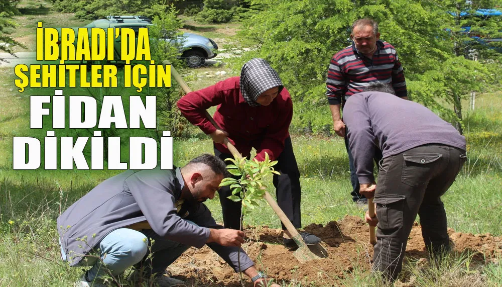 İbradı’da Şehitler İçin Fidan Dikildi