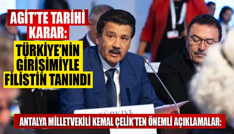 AGİT’te tarihi karar: Türkiye’nin girişimiyle Filistin tanındı