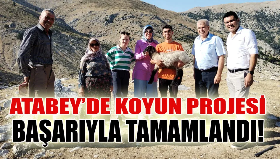 Atabey’de koyun projesi başarıyla tamamlandı! 