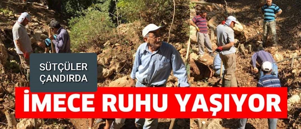 Çandırda imece ruhu hala yaşatılıyor