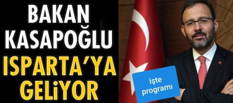 Gençlik ve Spor Bakanı Kasapoğlu Isparta