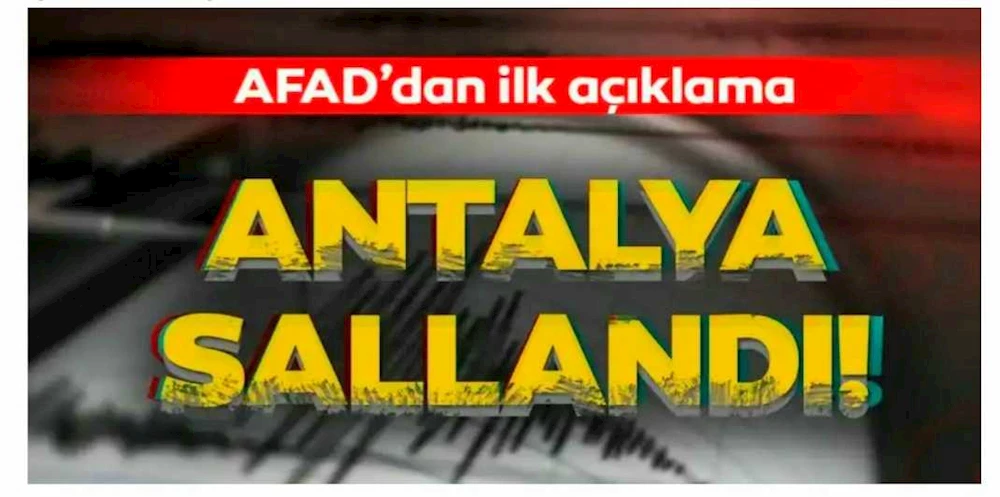 Son Dakika; Antalya